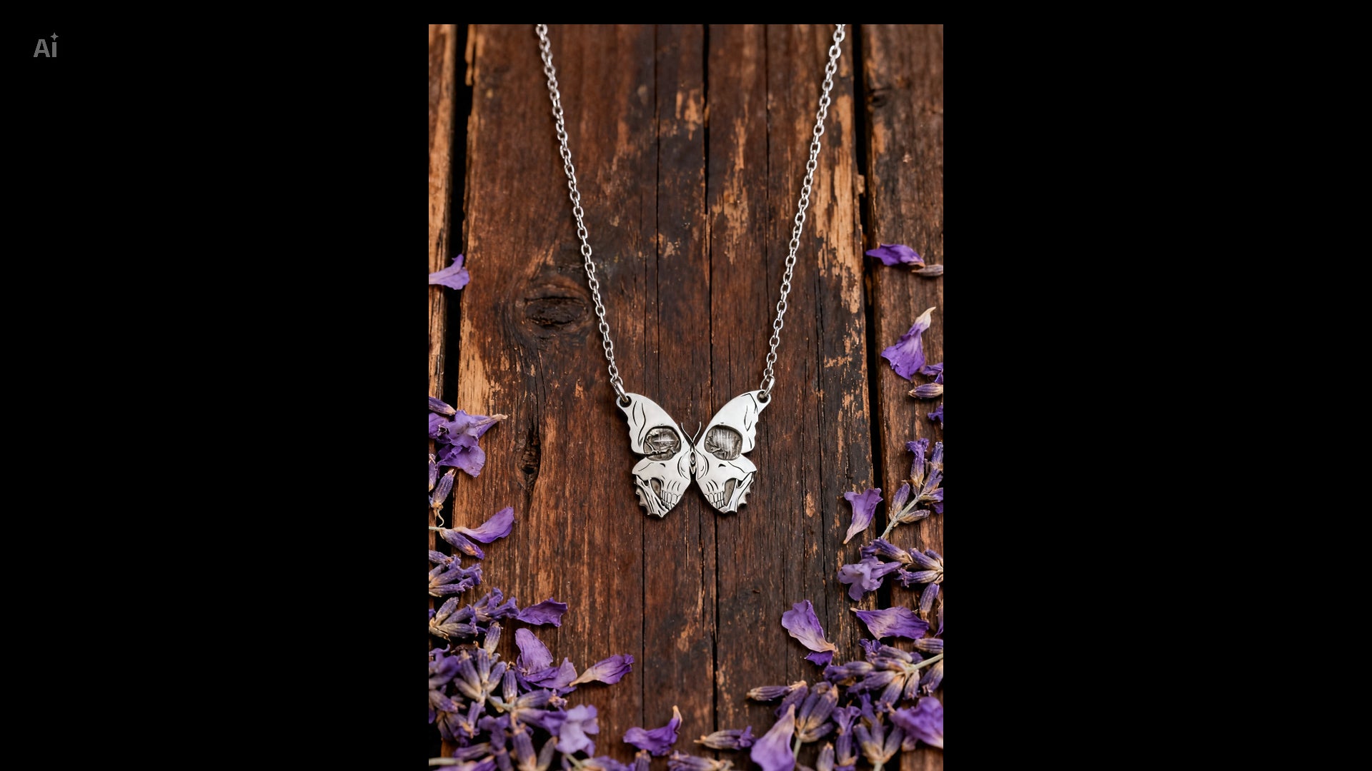Collar con colgante de plata Cruz de Luz