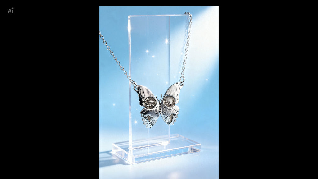 Collar con colgante de plata Cruz de Luz