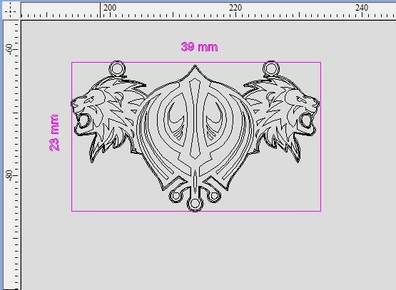 ✨ Khanda & Leones — Colgante de Plata de Ley 925