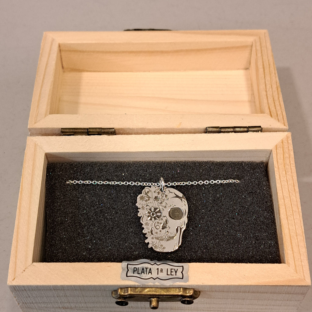 Colgante Calavera Catrina en Plata de Ley  