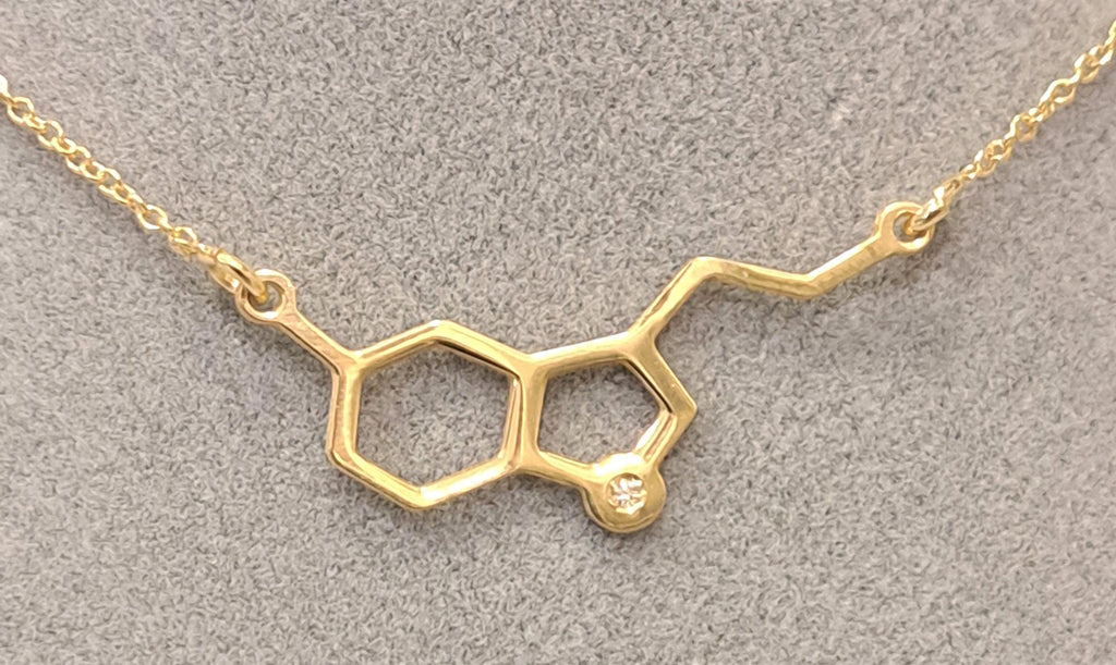 Colgante Serotonina de Plata y Diamante