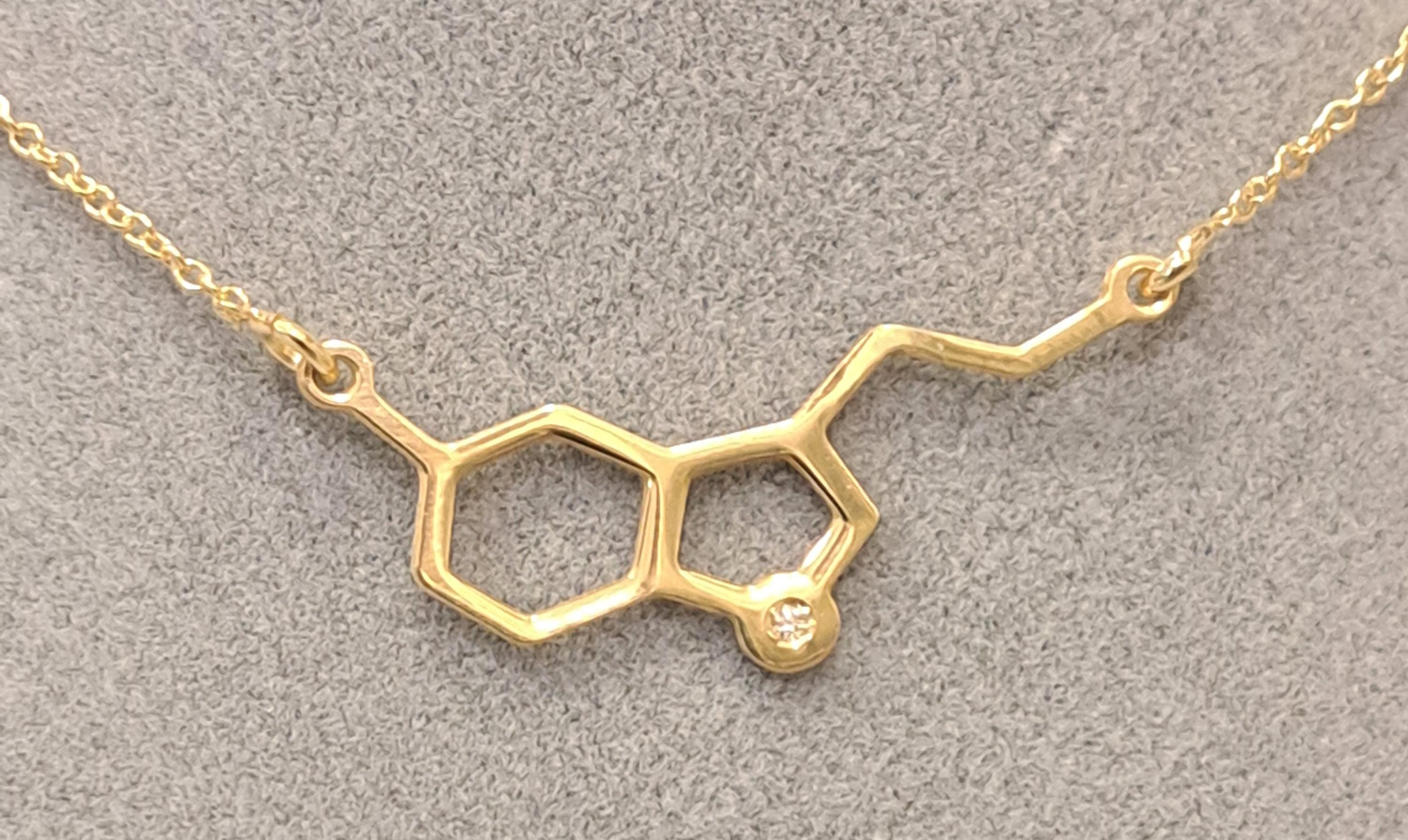 Colgante Serotonina de Plata y Diamante