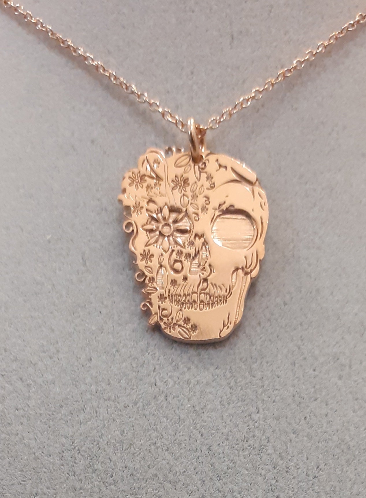 Colgante Calavera Catrina en Plata de Ley  
