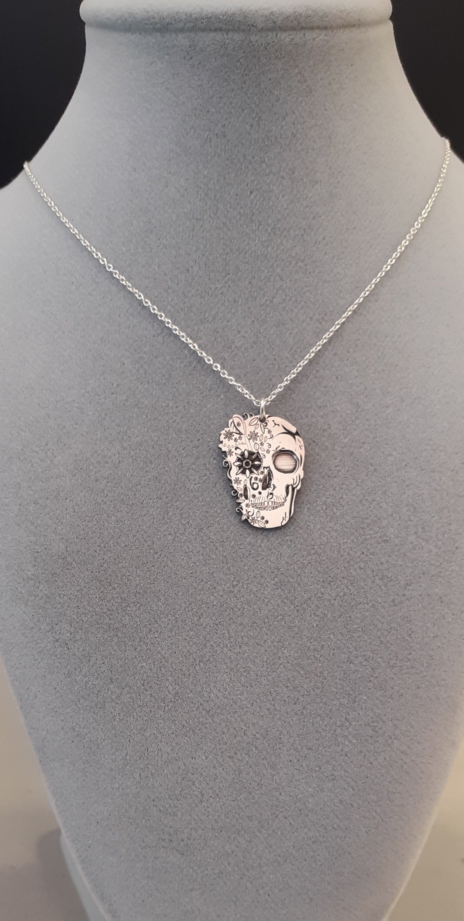 Colgante Calavera Catrina en Plata de Ley  