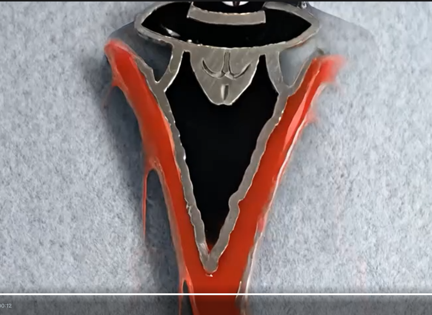 Colgante de plata de ley V de Vendetta