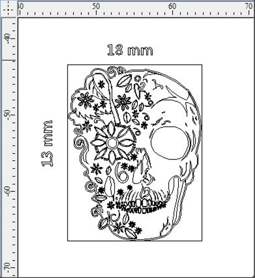 Colgante Calavera Catrina en Plata de Ley  