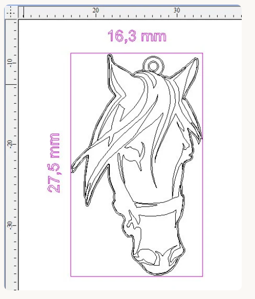 Personalized Sterling Silver Horse Pendant