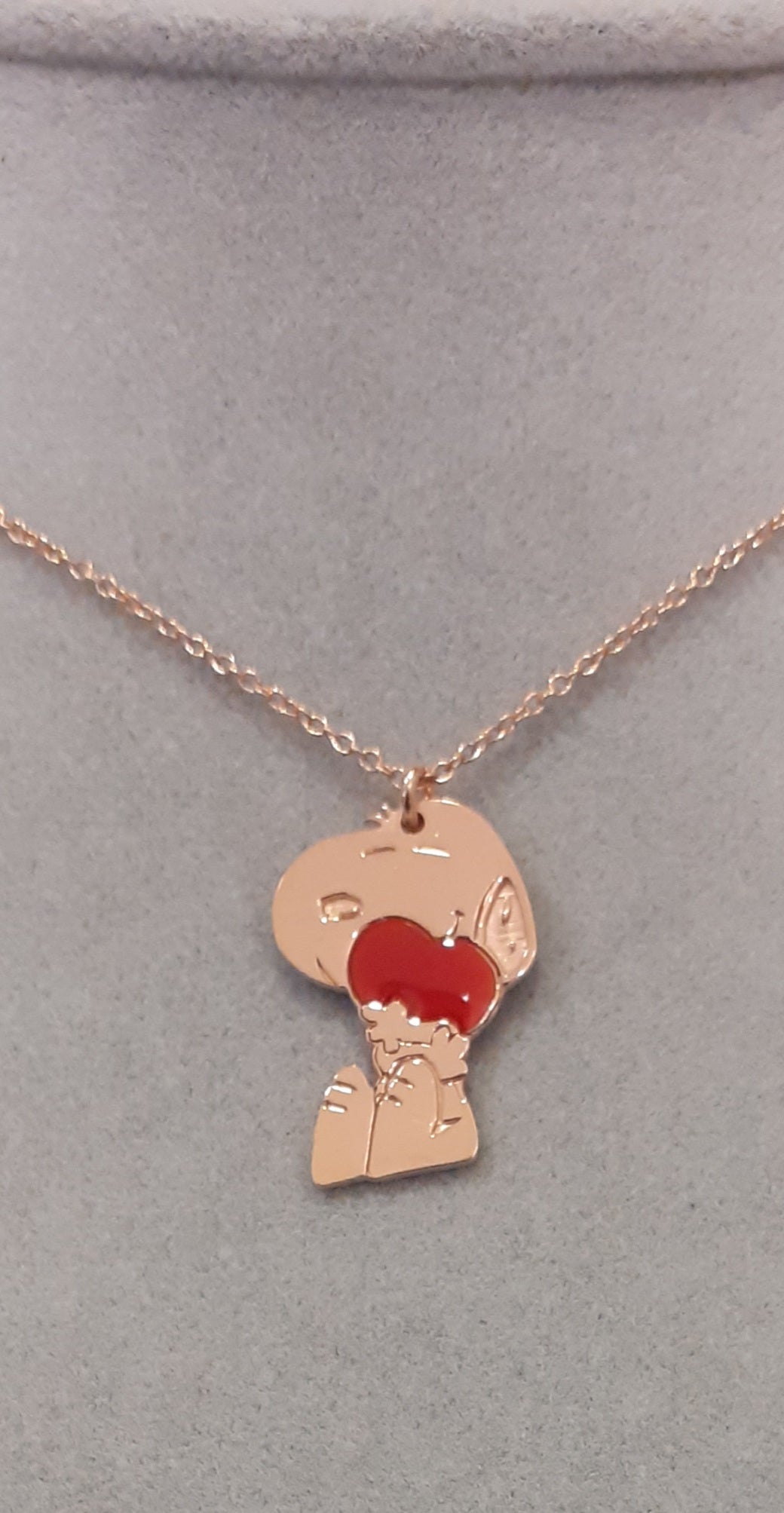 Colgante Snoopy de Plata y Esmalte