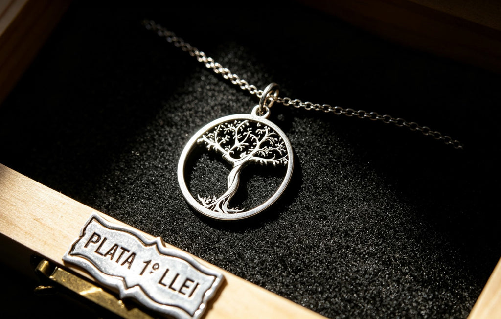 Tree of Life Pendant Necklace Woman Silver