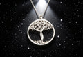 Tree of Life Pendant Necklace Woman Silver