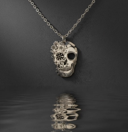 Colgante Calavera Catrina en Plata de Ley  