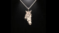 Personalized Sterling Silver Horse Pendant