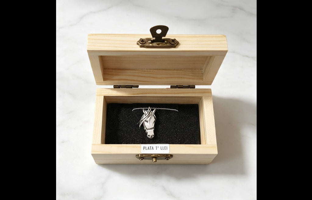 Personalized Sterling Silver Horse Pendant
