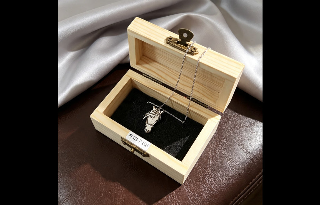 Personalized Sterling Silver Horse Pendant