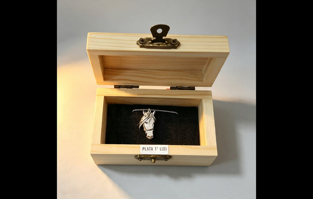 Personalized Sterling Silver Horse Pendant