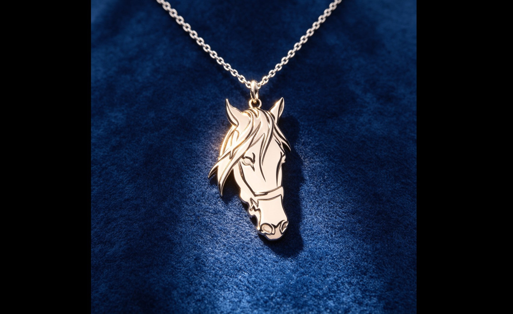 Personalized Sterling Silver Horse Pendant