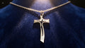 Collar con colgante de plata Cruz de Luz