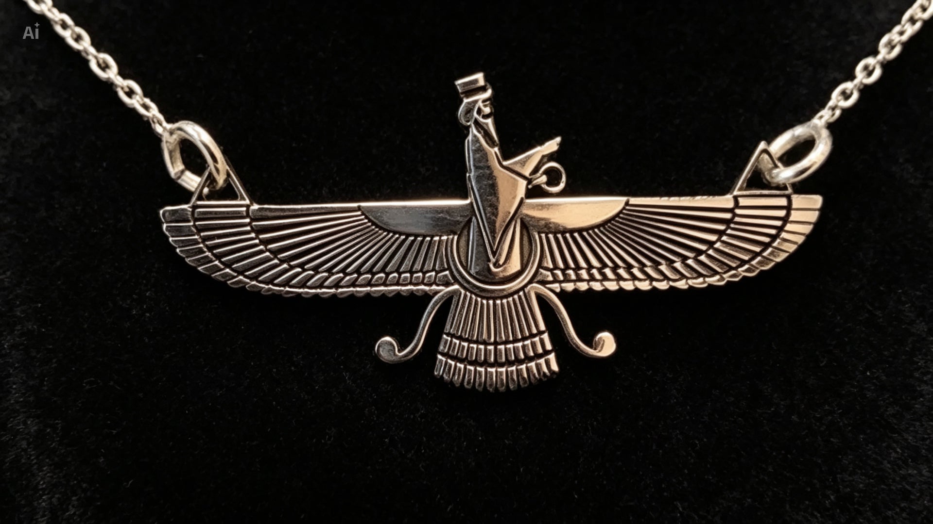 Penjoll Faravahar en Plata de Llei 925