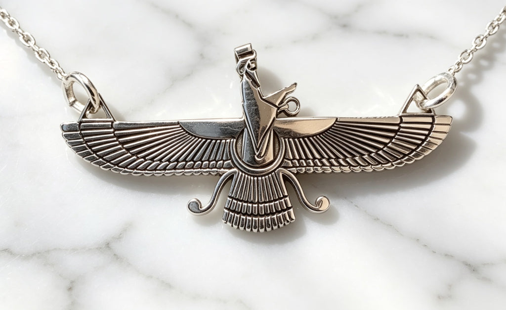 Penjoll Faravahar en Plata de Llei 925
