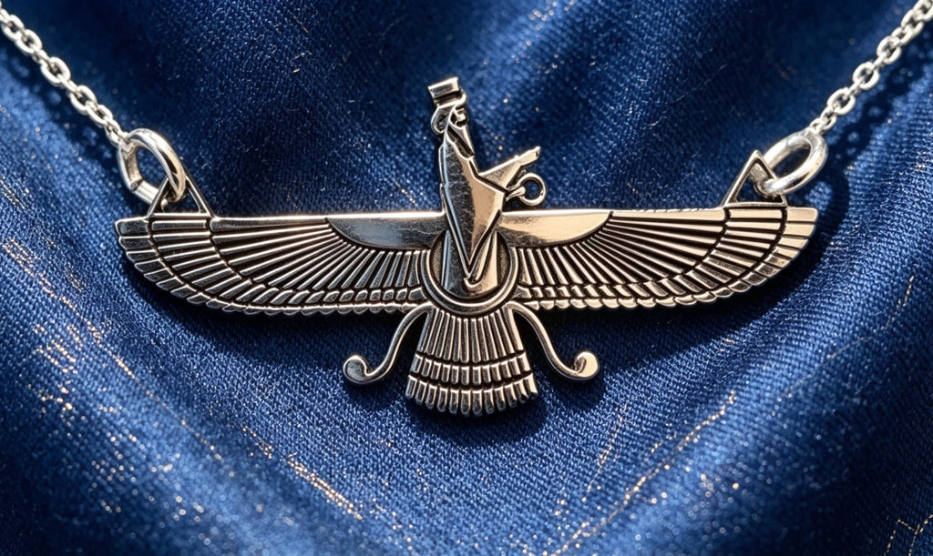 Penjoll Faravahar en Plata de Llei 925