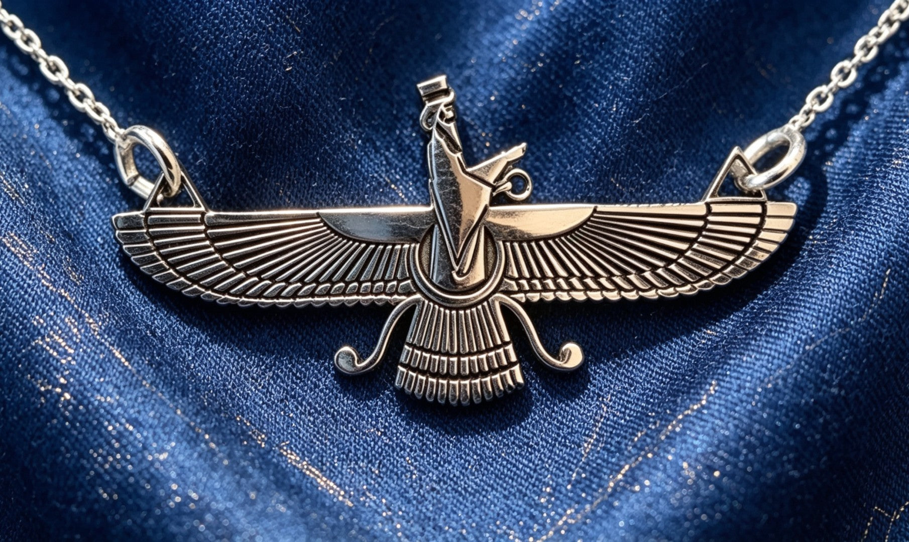 Penjoll Faravahar en Plata de Llei 925