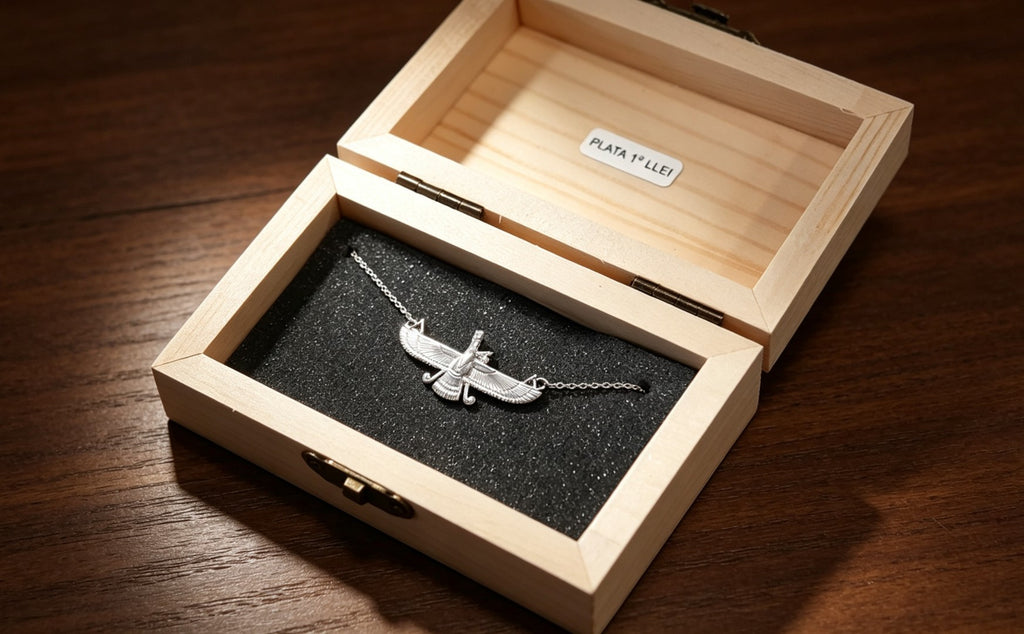 Penjoll Faravahar en Plata de Llei 925