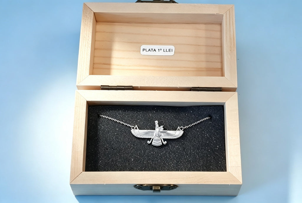 Penjoll Faravahar en Plata de Llei 925