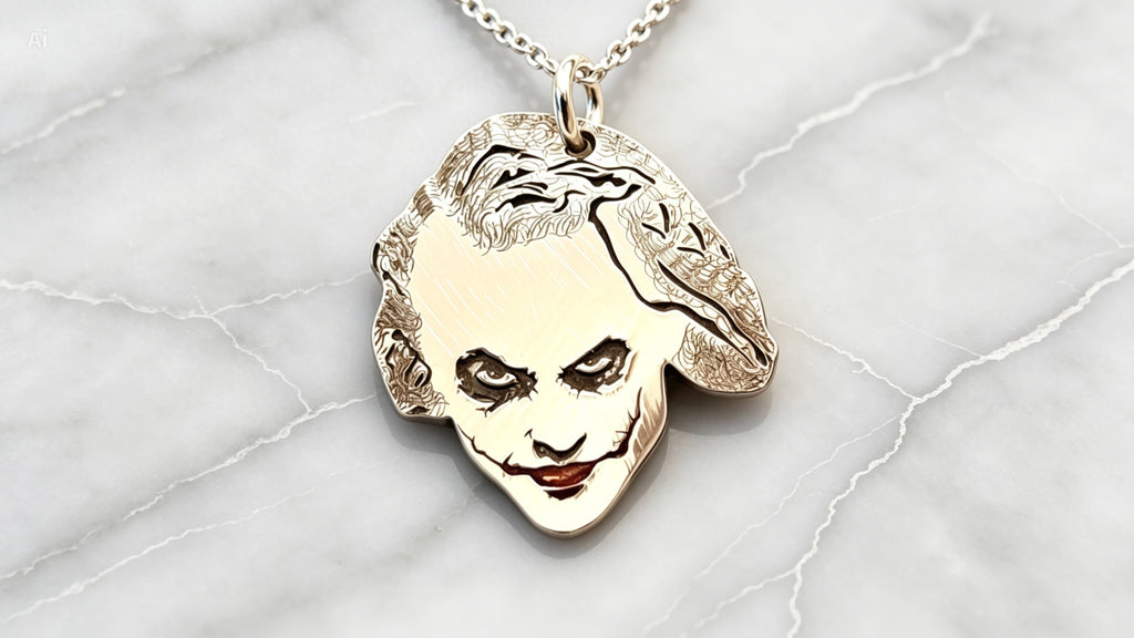Colgante Joker de plata de ley y esmalte