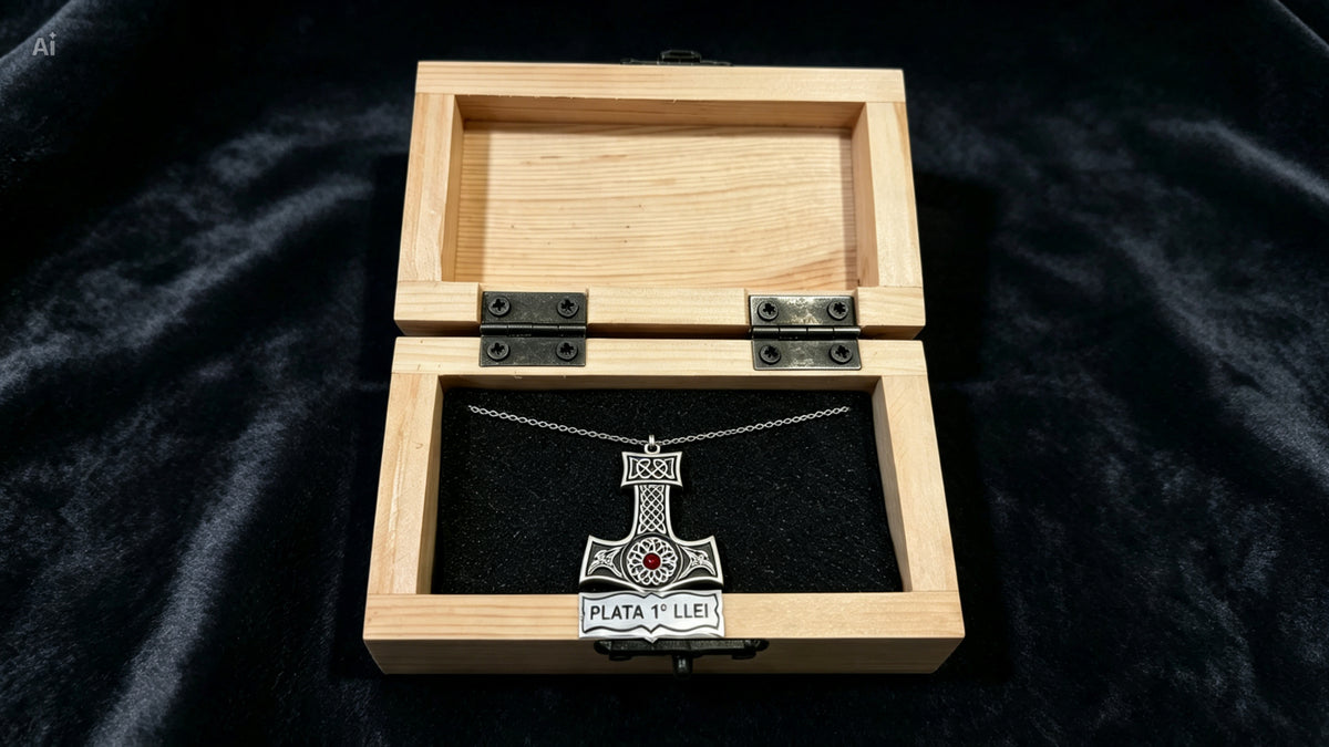 Colgante Martillo de Thor en Plata 925.