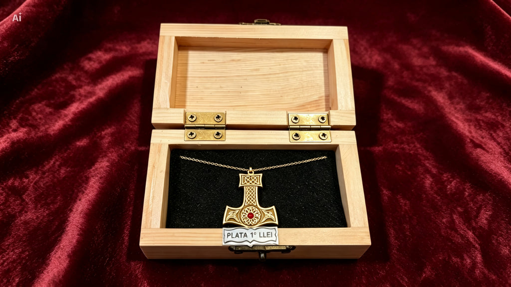 Colgante Martillo de Thor en Plata 925.