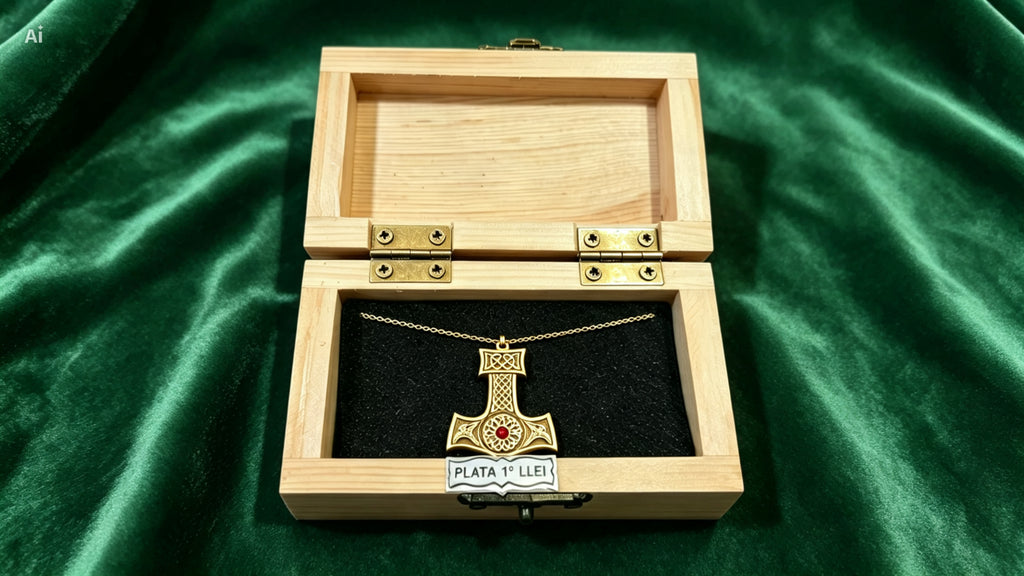 Colgante Martillo de Thor en Plata 925.