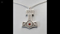 Colgante Martillo de Thor en Plata 925.