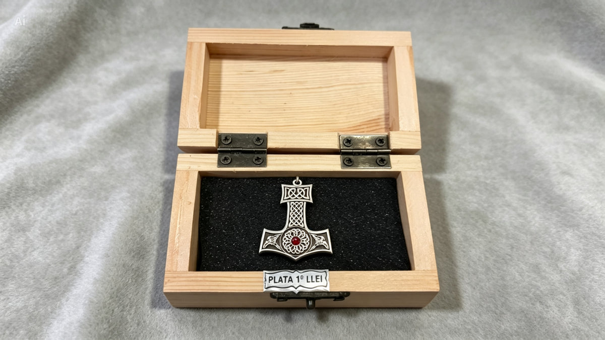 Colgante Martillo de Thor en Plata 925.