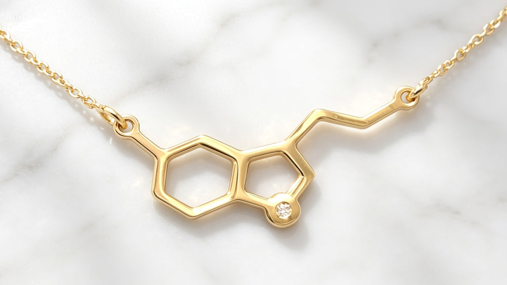 Colgante Serotonina de Plata y Diamante