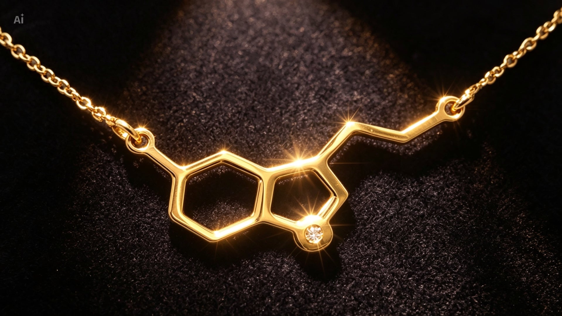 Colgante Serotonina de Plata y Diamante
