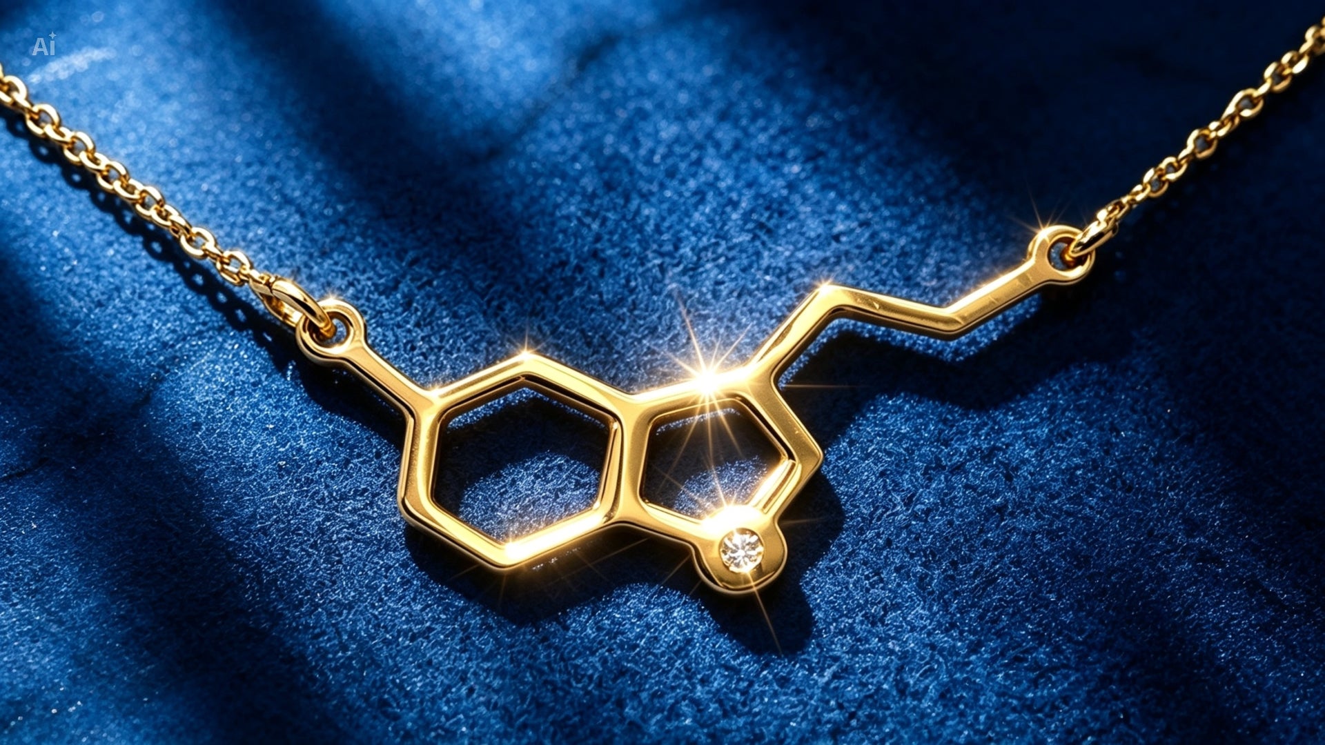 Colgante Serotonina de Plata y Diamante