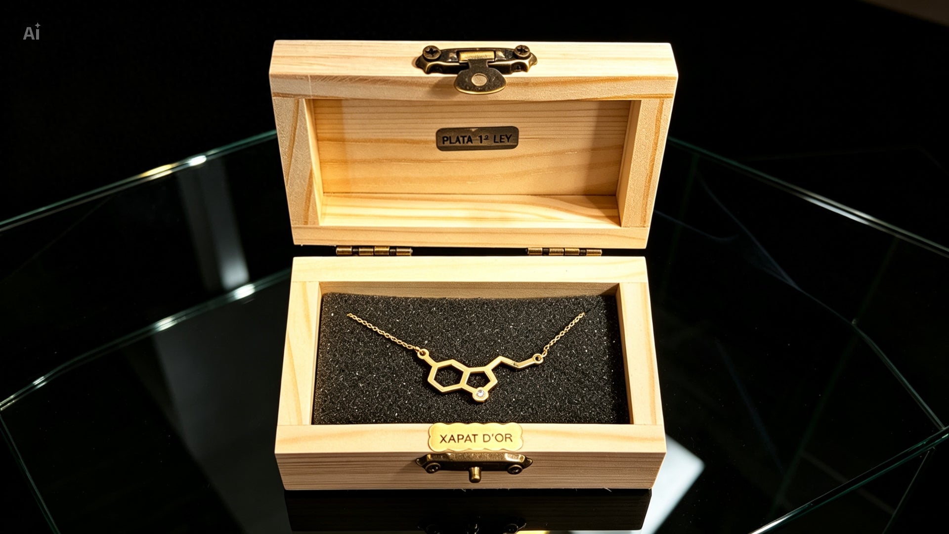 Colgante Serotonina de Plata y Diamante