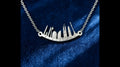 Barcelona Skyline Sterling Silver Pendant